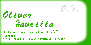 oliver havrilla business card